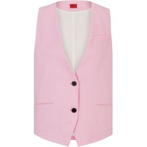 Hugo - Amonalie - Gilet - Roze - Oversized-Fit