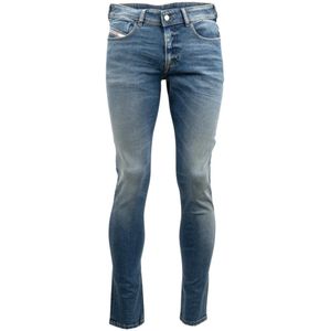 Diesel Heren Sleenker Skinny Jeans (Verkleurd blauw)