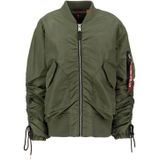 ALPHA INDUSTRIES - CWU MA-1 - Bomberjack - Oversized Fit - Zwart - Gevoerd