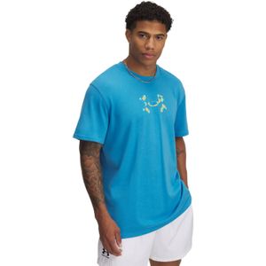 Under Armour Heren Zware Feest T-Shirt (Blauw)