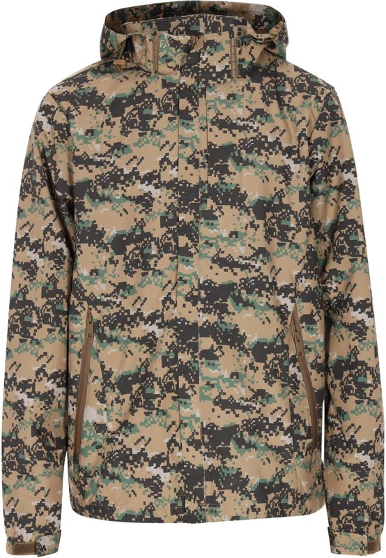 Mo - Jas - Zand - Heren - Met Capuchon - Militair Geïnspireerd Patroon