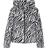 Mymo - Jas - Zwart Wit - Bontjack - Met Capuchon - Zebraprint