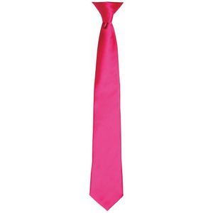 Premier Satijnen stropdas voor volwassenen (Heet Roze)