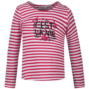 Regatta Meisjes Carmella II Gestreept T-shirt Met Lange Mouwen (Hertogin Roze) - Maat 14J / 164cm