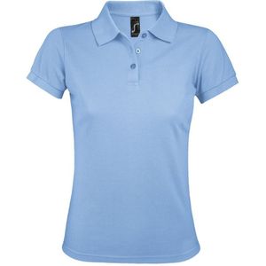 SOLS Dames/dames Prime Pique Polo Shirt (Hemelsblauw) - Maat S