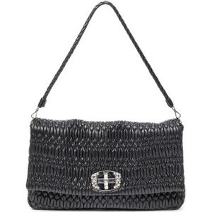 Medium Crystal Chain Flap Clutch  Schoudertas