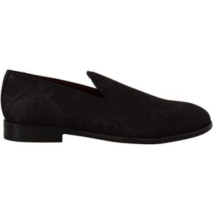 Dolce & Gabbana - Loafers - Zwart - Bloemenbrokaat