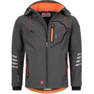 Arctic Seven - Softshelljack - Grijs - Wind- en Waterafstotend - Afneembare Capuchon