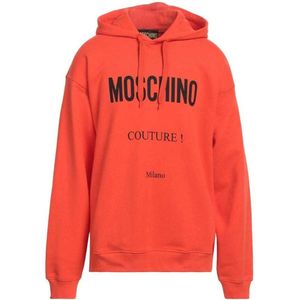 Moschino Heren Couture Milano Hoodie (Oranje)
