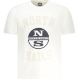 North Sails - Crew Neck T-Shirt - Wit - Heren - Katoen