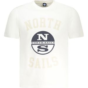 North Sails - Crew Neck T-Shirt - Wit - Heren - Katoen