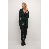 CULTURE - Brava - Gebreid Vest - Groen Gemêleerd