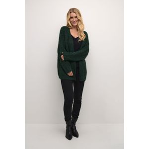 CULTURE - Brava - Gebreid Vest - Groen Gemêleerd