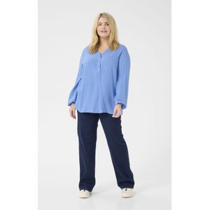 Blouse met lange mouwen Regular fit Ebb and Flow blue