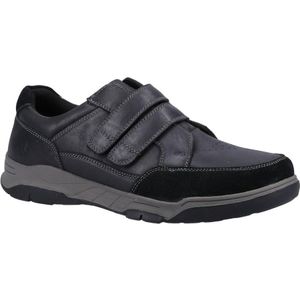 Hush Puppies Heren Fabian Leren Schoenen Met Dubbele Band (Zwart) - Maat 45