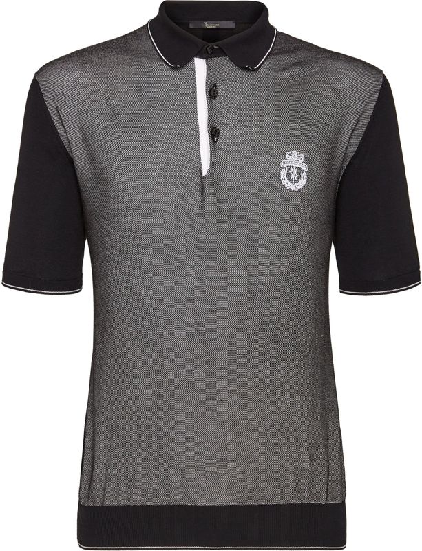 Billionaire - Pullover Polo-Neck Crest - Poloshirt - Zwart