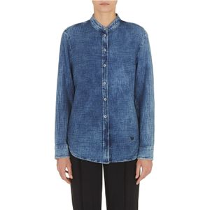 Emporio Armani overhemd voor dames in blauw