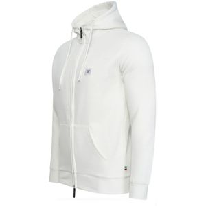 Cappuccino Italia Hoodies Fleece Zip Hood Wit - Maat XL