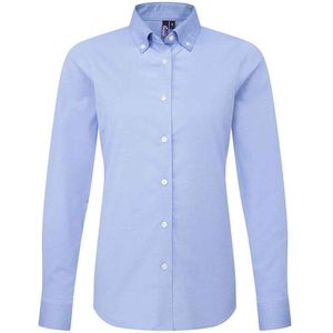 Premier Dames/Dames Supreme Oxford Formeel Overhemd Met Lange Mouwen (Oxford Blauw)