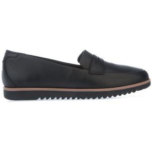 Clarks Serena Terri Leren Schoenen Voor Dames, Zwart - Maat 38