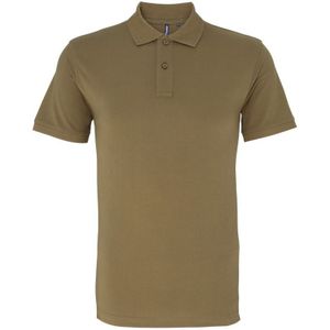 Asquith & Fox Heren Poloshirt met korte mouwen (Khaki)