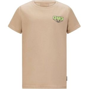 Retour Denim T-shirt Chiel met backprint zand/geel