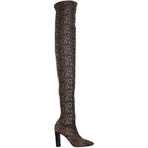 Saint Laurent Moon dijhoge laarzen Nude