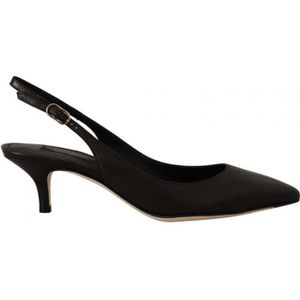 Prachtige Leren Slingbacks Hakken