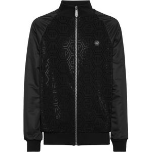 Jacket Jogging Nylon Inserts Monogram Strass