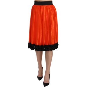 Dolce & Gabbana - Palermo High Waist Skirt - Oranje - Rok