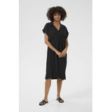 Jurk - Loose Fit - Zwart - Onder de Knie - Mouwloos