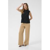 CULTURE - Blouse - Zwart - Mouwloos - Normale Pasvorm