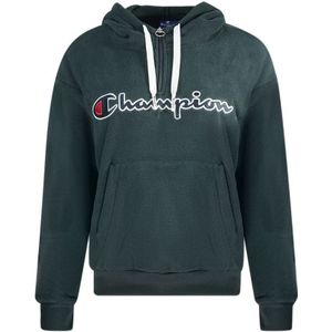 Champion Classic Script Logo zwarte fleece hoodie
