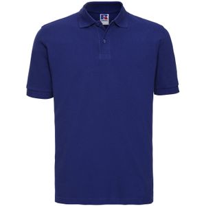 Russell Heren Klassiek Piqué Katoenen Polo Shirt (Helder Koningsblauw)