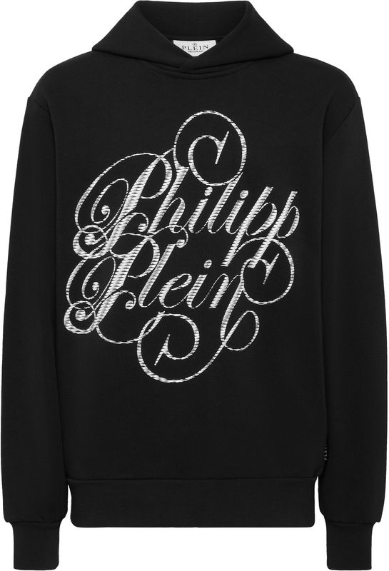 Philipp Plein - Coursive Hoodie - Zwart - Sweatshirt