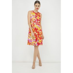 A-lijn Jurk - Mouwloos - Geweven Printstof - 100% Katoen