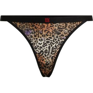 Hugo Dames/Dames string met dierenprint (Veelkleurig)