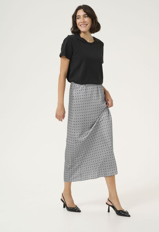 Rok - Steeple Gray/Black Dot - Tight Fit - Zwart - Lange Lengte