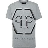 Philipp Plein, Heren, Tops, Grijs, Maat: XL Katoen,