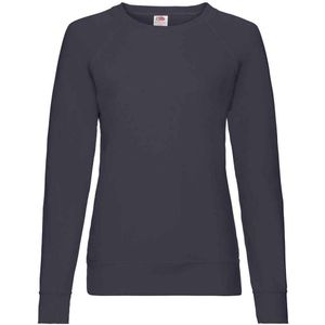 Fruit of the Loom Dames/Dames Lichtgewicht Lady Fit Raglan Sweatshirt (Deep Navy)