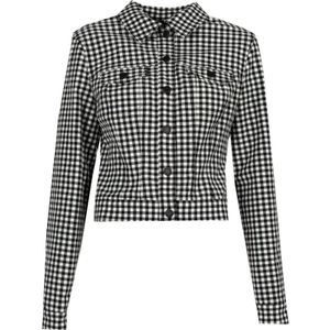 Guess - Klassiek Geruit Jasje - Zwart - Dames