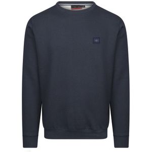 Cappuccino Italia Sweaters Sweater Navy Blauw - Maat XL