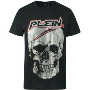 Philipp Plein Rocks Groot Schedel Zwart T-shirt - Maat 2XL