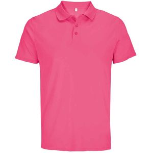 SOLS Unisex Pitcher gerecycled polyester poloshirt voor volwassenen (Lint Roze)
