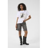 T-shirt - KAvivie Loose Fit - Wit