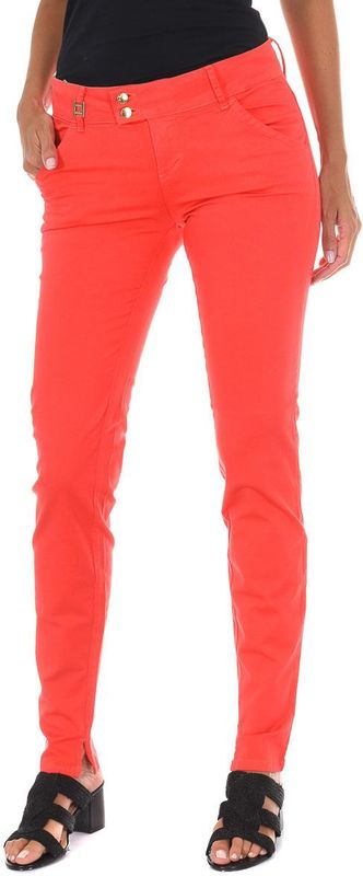 MET - Jeans - Rood - Dames - Slim Fit Lange Broek