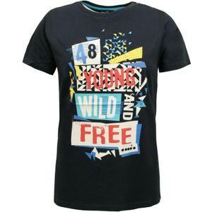 Diadora - Grafisch T-shirt - Navy - Kinderen