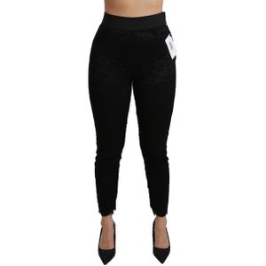 Dolce & Gabbana - Slim-fit Broek - Zwart - Zijde