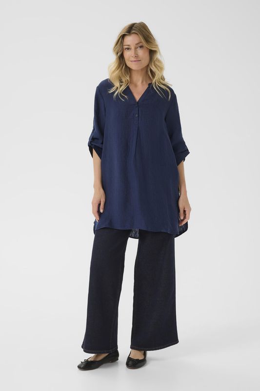 Cream - Crwilma Tunic Jurk - Blauw - Tuniekjurk