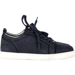 Christian Louboutin Louis Junior Sneakers in marineblauw leer